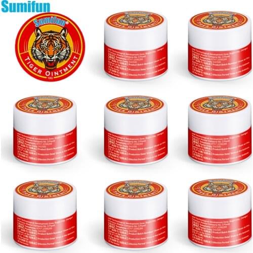 Sumifun 1/3/5Pcs Tiger Balm Cream Cooling Oil Dizziness Stuffy Nose Headache Relief Arthritis Muscle Medical Tiger Ointment