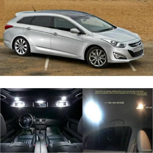 LED Interior Car Lights For Hyundai i40 hatchback room dome map reading foot door lamp error free 14pc