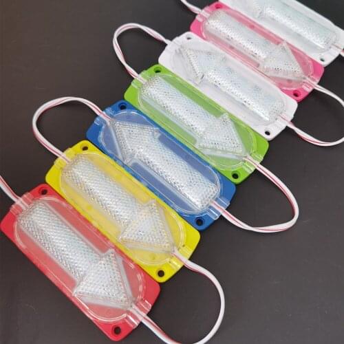 LED module light DC12V/DC24V 3W 80lm SMD2835 104mm*38mm waterproof IP65 Truck side lights flowing water flashing arrow indicator