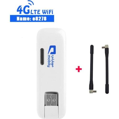 Huawei E8278s-602 LTE FDD800/900/1800/2600Mhz TDD2600Mhz WiFi USB Dongle +2pcs antennas