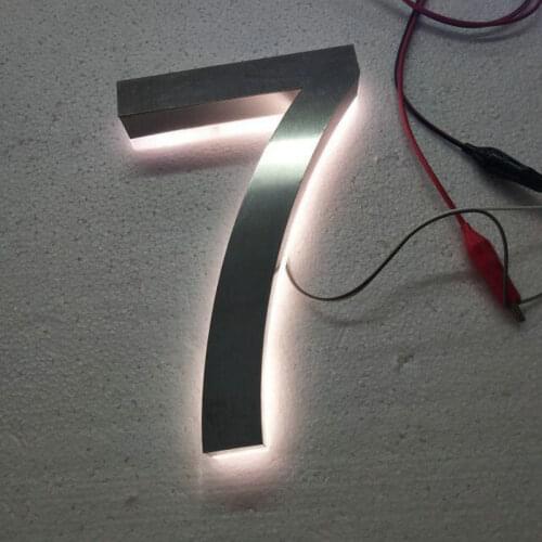 Backsided digital signage backlit letters for signs advertising letters