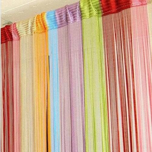 150*300CM colorful string curtain shower curtain fringe panel room divider home decoration window vanlance free shipping