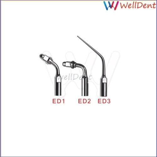 3pcs Dental Ultrasonic Endo Holder Tip Scaler ED1 ED2 ED3 for DTE Satelec