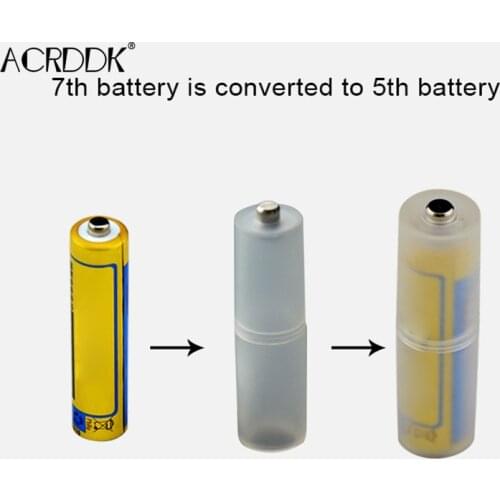 4pcs AAA to AA Size Battery Converter Adapter Batteries Holder Durable Case Switcher FC