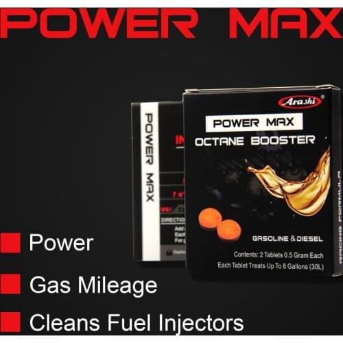 6 Pack Arashi Octane Booster Motorcycle Car Gas Additive Fuel Saver Energy Saver Engine Oil Additive Injector Cleaner Clean