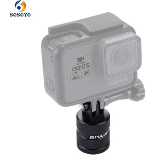 Aluminum 360 Degree Rotating Swivel Pivot Arm baseTripod Mount Adapter For GoPro 8 7 6 Sjcam DJI Osmo Action Camera Accessories