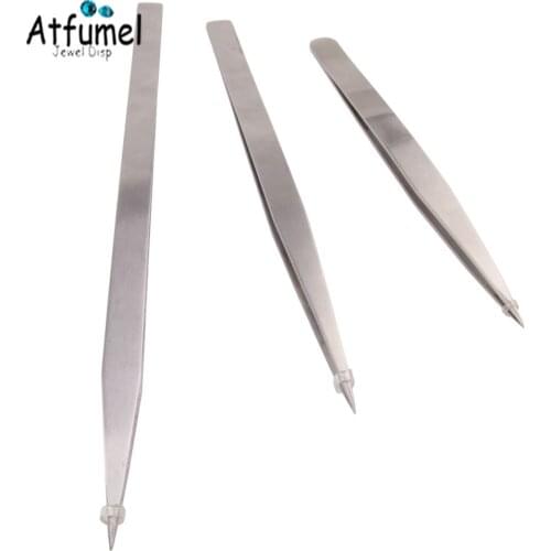 Anti StaticTweezers Diamond Pick-Up Tool Electronic Component DIY Accessories Tweezers Stone Beauty Salon Tool Jewelry Equipment