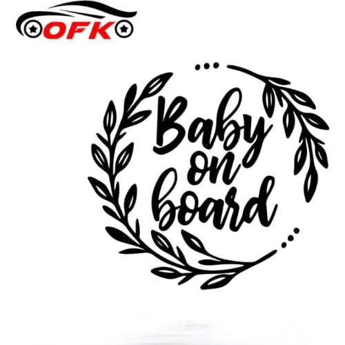 Car Stickers Free Shipping Baby on Board Quote Ussr Funny Colorful Frase Auto Automobile Decals PVC