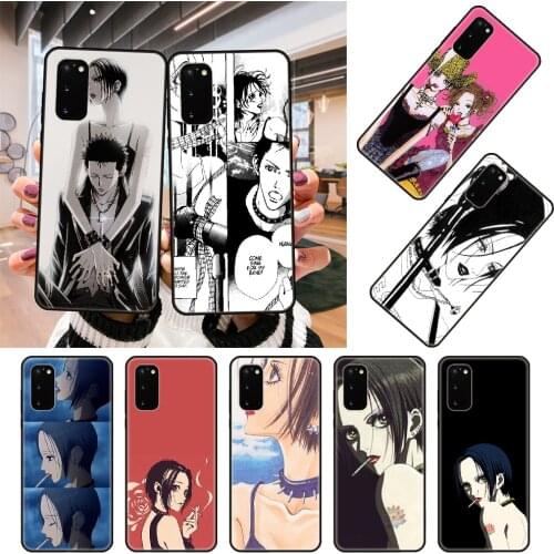 Phone Case For SamSung Galaxy S Note 10 20 7 8 9 Plus Edge E Ultra Lite Black Cover Funda Trend Back Silicone Anime NaNa osaki