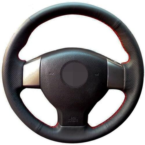Car Steering Wheel Cover Black Artificial Leather For Nissan Tiida 2004-2010 Sylphy 2006-2011 Versa 2007-2011 Versa Note