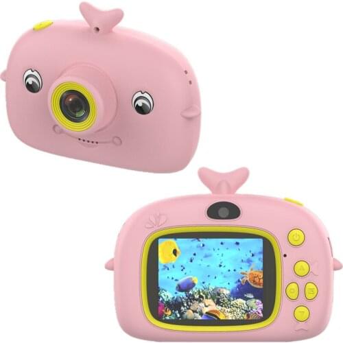 1500W Pixel Kids Digital Camera Mini Cartoon Camera 2.0 Inch IPS Childrens Video Camera For Childrens Toy Camera Birthday Gift