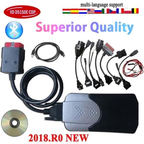 2021 NEW Arrival Scanner Vd Ds150e Cdp Bluetooth 2017.R1 2016.R0 Keygen for Delphis Obd2 Diagnostic Tool for Cars Trucks