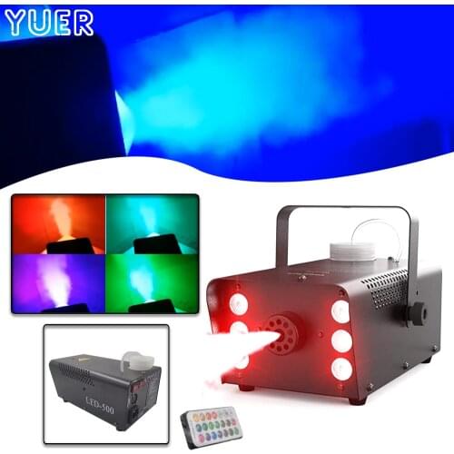 Fast Shipping DJ Disco 6 LED Colorful Smoke Machine Remote Fogger Ejector Bar Christmas Party Stage Effect Light Fog Machine