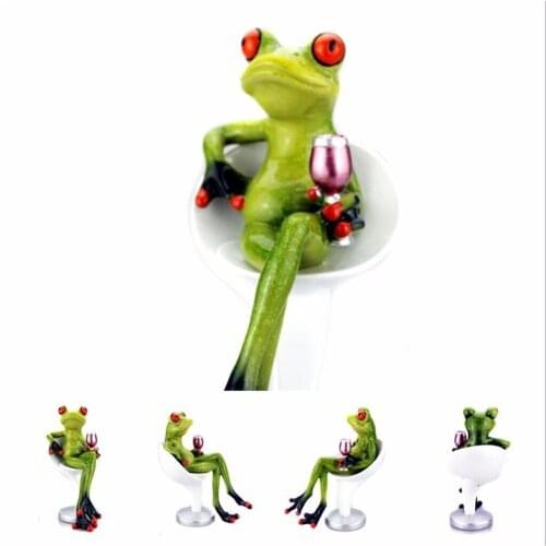 Long Legged Fantasy Frog Man Resin Decoration Crafts for Home Office Desk Table Decoration