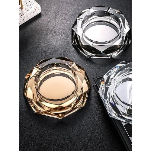Custom Crystal Glass Ashtray Ashtray Mold Cute Ashtray