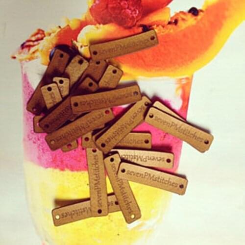 Customize Labels for Handmade Products，Leather labels for knitted and crocheted items，leather tags for crochet