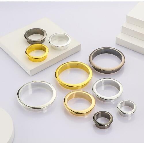 Round Cable Line Box Office Desk Cable Grommets Wire Hole Cover Computer Desk Outlet Port Wire Rack Furniture Hardware 25-80MM