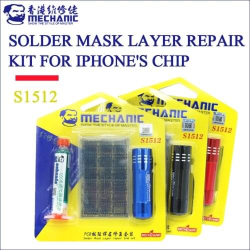 MECHANIC Solder Mask Layer repair kit UV light curing PCB BGA circuit board special solder mask green oil set for iPhones chip