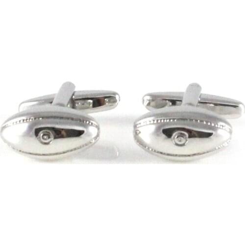 Mens Football Sports Cuff links 3D Rugby Ball Cuff Links