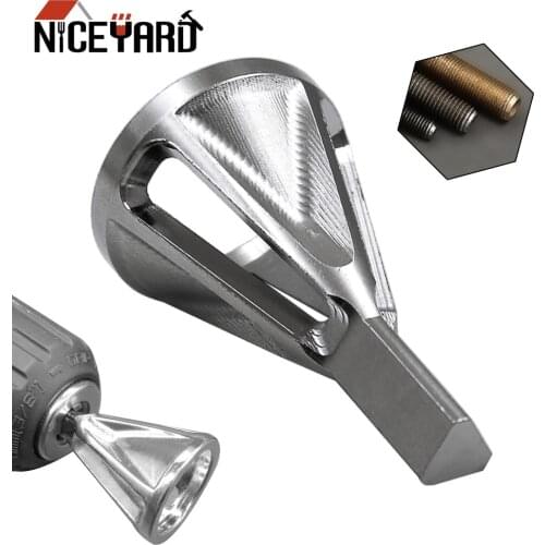 NICEYARD Stainless Steel Remove Burr Tool for Drill Bit Deburring External Chamfer Tool