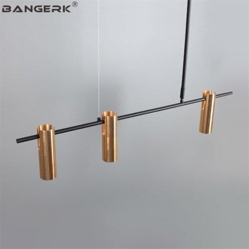 BANGERK Nordic Design Modern LED Pendant Light GU10 Spotlight Gold Hanging Lamp Home Decor Indoor Droplight Lighting Fixtures