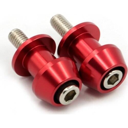 2pcs 6mm Motorcycle CNC Swingarm Sliders Spools Paddock Stand Bobbins Swing Arm For MT09 MT-09 R1 R3 R6 R25 R6S Drop Shipping