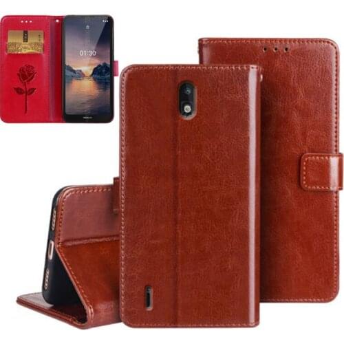 PU Leather Case For Nokia 1.3 Case Silicone Protective Flip Phone Bag Case For Nokia 1.3 TA-1207 TA-1216 Cover With Card Slots