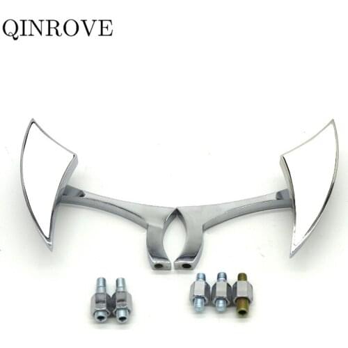 Unviersal 8 10mm Motorcycle Rear View Mirror Side Mirror Chrome Color For Vespa V-Strom 650 1050 GSR 750 600 Bandit 650 1250s