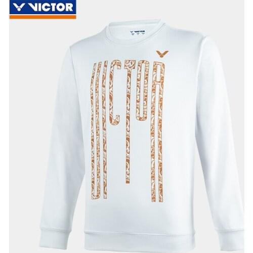 VICTOR New Badminton Training Series Knitted Round Neck Sweater Same Style for Men and Women T-05103