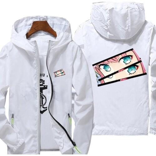 Darling in the Franxx Jacket spring autumn fashion print top mens casual zipper jacket mens jacket large size