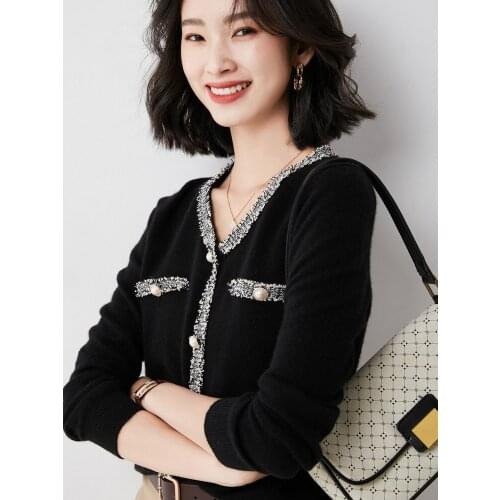 Ice Silk Long-Sleeved T-Shirt Temperament V-neck Sweater 2021 New Top Women 60123