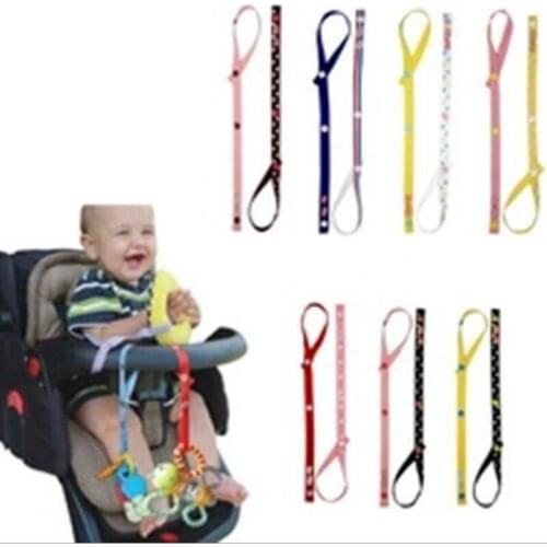 2017 100 Pcs Wholesaler LA VIE Cotton Colorful Strollers Toys Straps Baby Anti-out Rope System Stroller Essential Supplies
