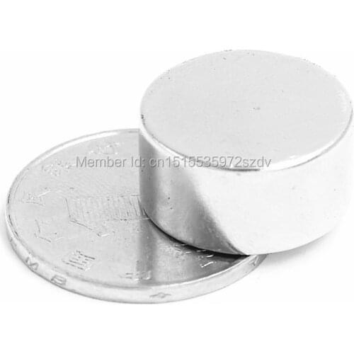 5pcs Strong Round Dia 20mm x 10mm N35 Rare Earth Neodymium Magnet Art Craft Fridge 20x10mm