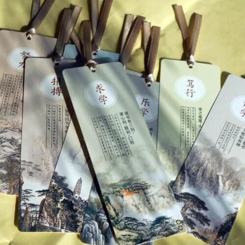 8 Pieces/Set Learning Sanshan Wuyue Primary and Secondary School Prizes Graduate Gifts Bookmarks