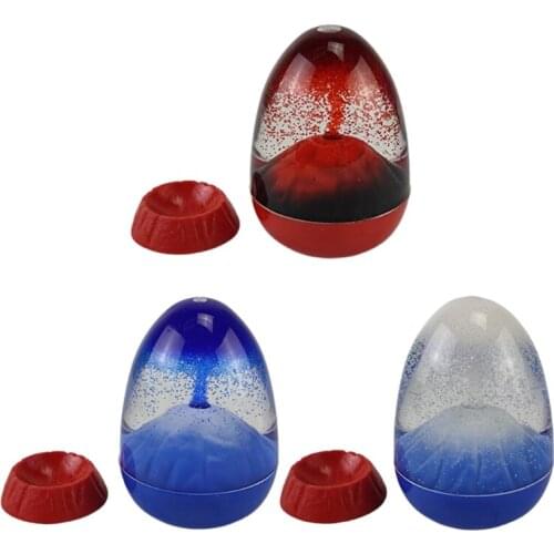 Acrylic Ornamental Hourglass Volcano Hourglass Liquid Motion Hourglass Sand Timer Interesting Ornaments for Home Office