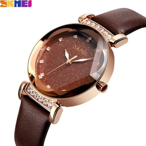 SKMEI Fashion Women Watches Brand Luxury Quartz Ladies Watch Stainless Steel Wristwatch Waterproof Bracelet Clock reloj mujer