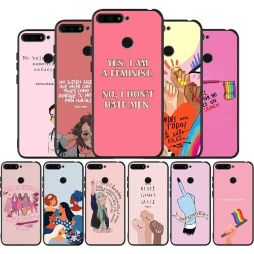 Feminist Girl Funny Black TPU Silicone Soft Phone Case For Honor 8X 9 8 10 20 30 Lite Pro MATE 9 10 20 30 Pro Lite