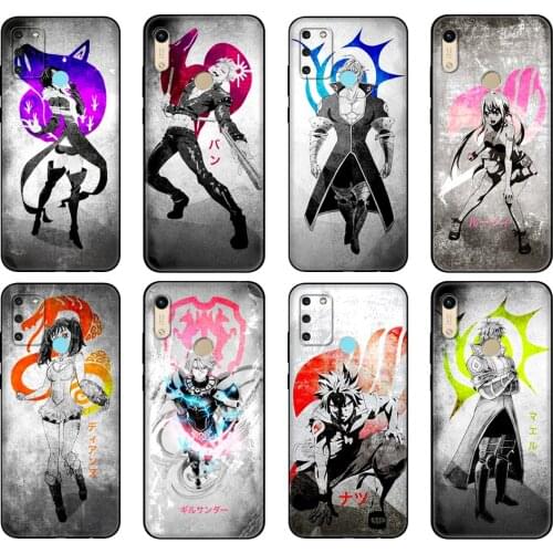 Black tpu Case For Honor 8a Prime 8s 9 10X Lite 9A 9C 9X Premium Pro 9S Case Cover Seven Deadly Sins Nanatsu no Taizai Ban