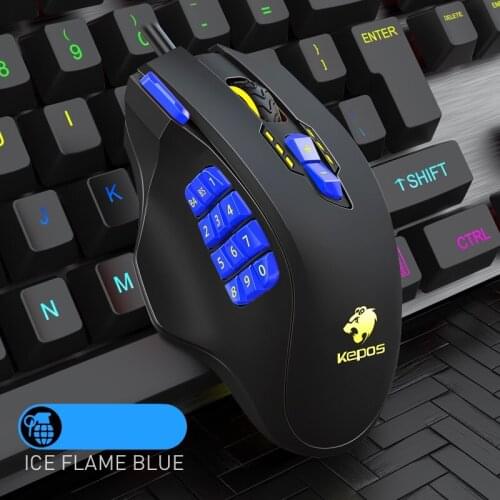 PUBG RGB Gaming Mouse 18 Button Macro Programming 4000DPI Adjustable Silent Mouse FPS Optical USB Gamer Mice