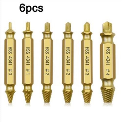 4/5/6 Pcs/set Extractor Maintenance Tool.Stud Screw Removal Tool.Screwdriver Impact Driver Bits Extractor Bolt Stud Remover Tool