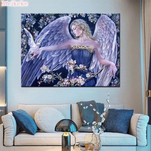 Full Square&round drill 5D DIY Diamond embroidery angel Diamond Painting Cross Stitch Rhinestone Mosaic decor gift