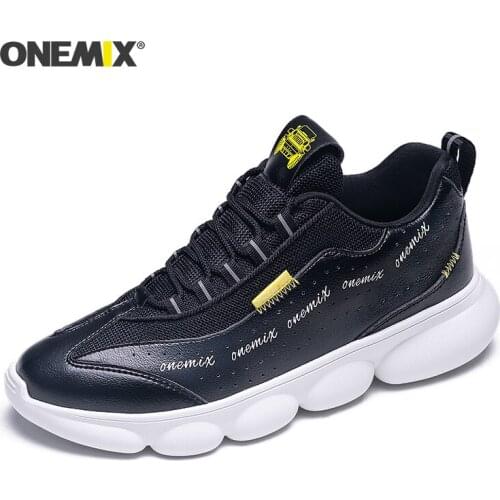 ONEMIX Running Shoes For Men Summer White Lightweight Breathable Mesh Sneakers Women Gym Shoes Outdoor Trekking Sports Shoes
