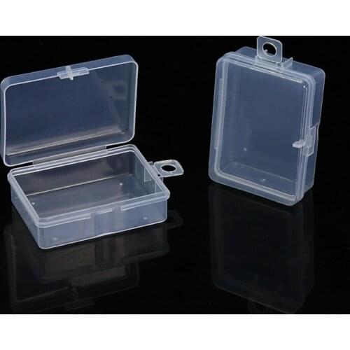 Small Plastic Storage Box Small Accessories Jewelry Bead Small Pill Portable Parts Container Desktop Organizer Box Home Storage