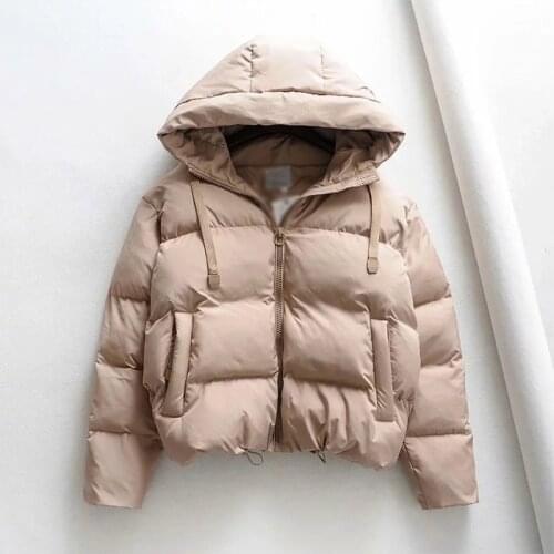 Winter Hooded Parkas for Women Warm Down Jacket Cotton Padded Lady Coat Plus Size Loose Female Parka Thicken Casual Outwear