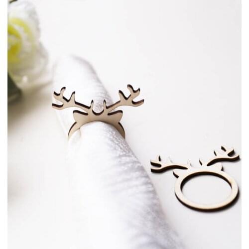 Rustic Wedding Napkin Rings,Christmas reindeer ,Reindeer Napkin Rings,Laser Cut Antler place setting,personalised napkin ring
