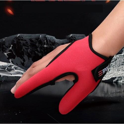 Fishing At Hand Non-slip Fishing Two-finger Gloves Breathable Sports Gloves Fishing Gear Gloves Sea Rod Fishing Gloves