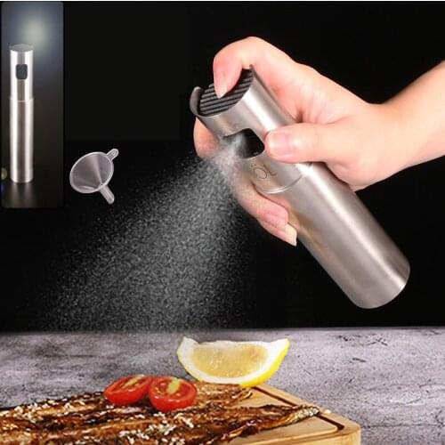 Sprayer Empty-Bottle-Dispenser Cooking-Tool-Set Olive-Oil Picnic Kitchen-Tools Water-Pump Stainless-Steel BBQ Gravy Oil Can