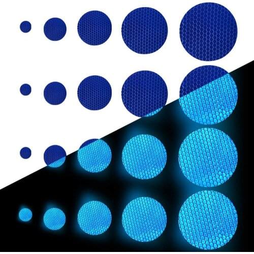 Round Shape Reflective Tape Waterproof Self-Adhesive For Bicycles Babys Car Mini-Scooters Safety Sticker 25 Pcs