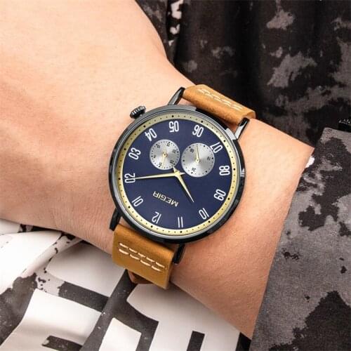 MEGIR Waterproof Analogue Mens Causal Sports Watches Top Brand Luxury Army Military Quartz Wristwatch Man Clock Hour 2021 New