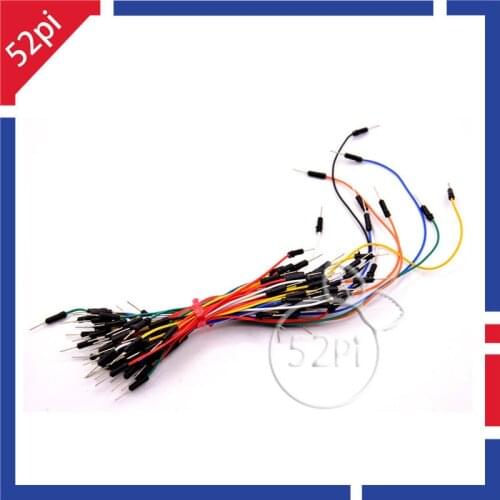 High Quality 65Pcs Mixed Color Male to Male Solderless Flexible Breadboard Jump Cable Wires Free Shipping